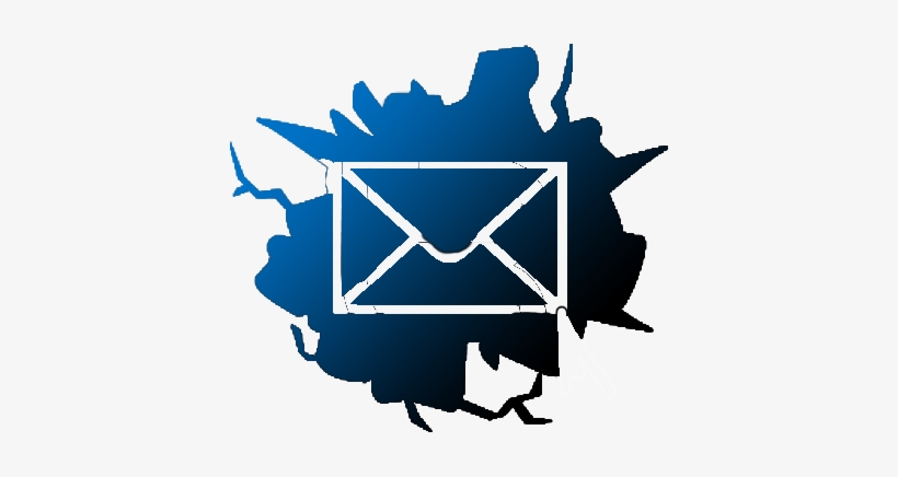 Email Logo Cracked - Facebook, transparent png download