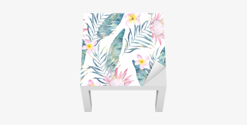 Vinil Para Mesa Lack Watercolor African Protea E Padrão - Watercolor Motif Paintings, transparent png download