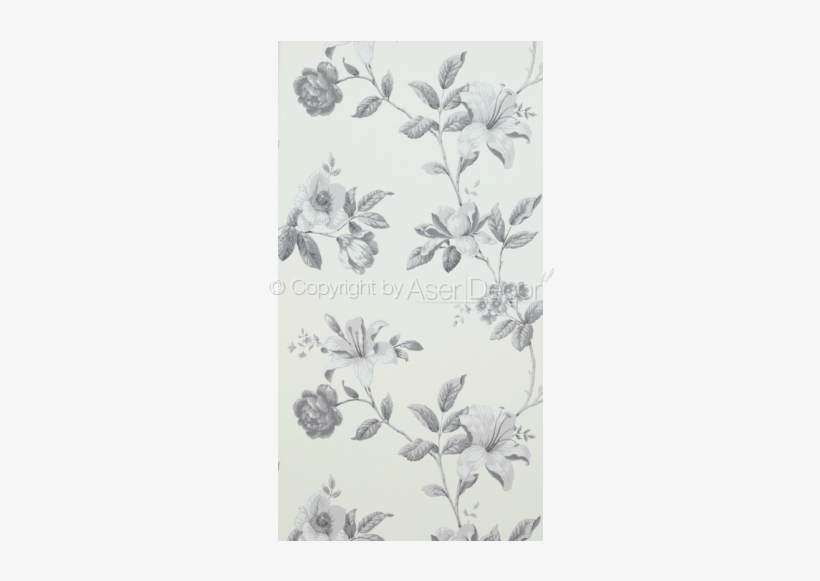 Floral Cinza Papel De Parede Summer Breeze 17881 04 - Walls Republic Luxury 33' X 20.8" Floral Arrangement, transparent png download