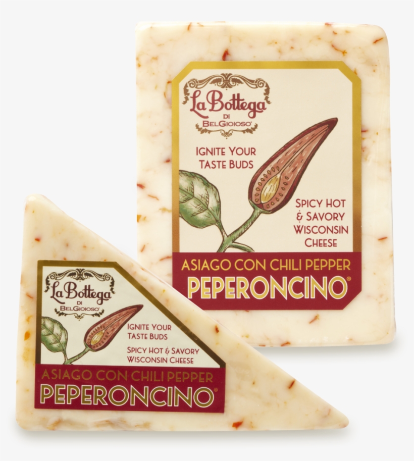 La Bottega Peperoncino Wedges - La Bottega Cheese Asiago Con Chili Pepper Peperconcino, transparent png download
