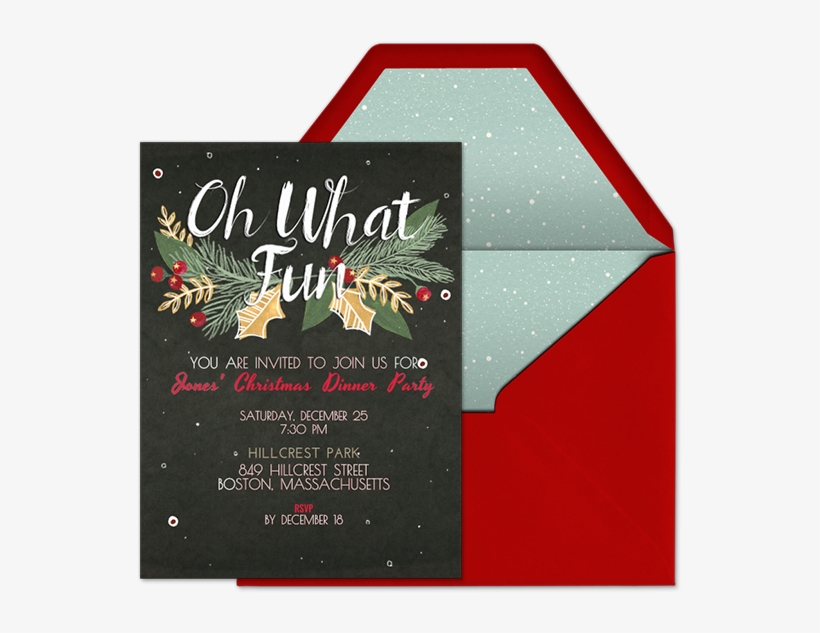 Oh What Berry Fun - Holiday Corporate Party Flyer, transparent png download