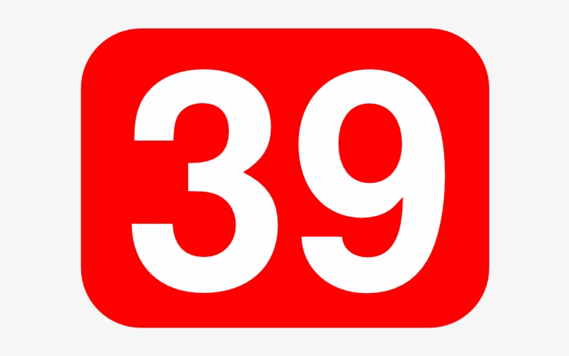 Red Rounded Rectangle With Number 39 Clip Art Free - Raj Mehak Basmati Rice 5kg, transparent png download