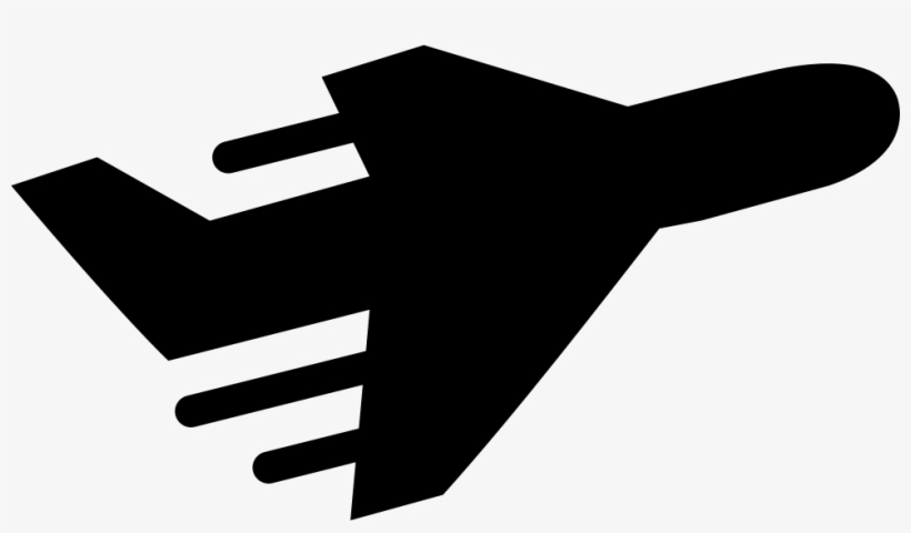 Delivery Plane Silhouette Travelling - Icon, transparent png download