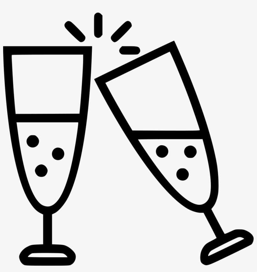 Champagne Glasses - - Champagne Glass Graphic Png, transparent png download
