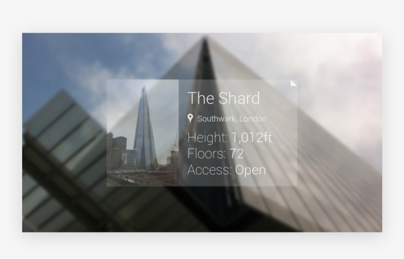 Google Glass - The Shard - Google Glass, transparent png download