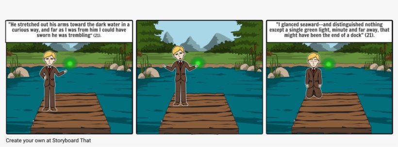 Gatsby Green Light - Cartoon, transparent png download