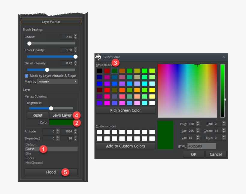Click Flood To Paint The Entire Landscape With The - Qt Cool Desktop App, transparent png download