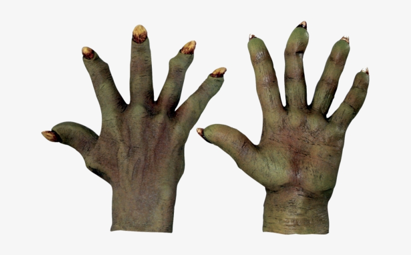Horror Hands Zombie Evil Flesh - Paint On Latex Gloves, transparent png download