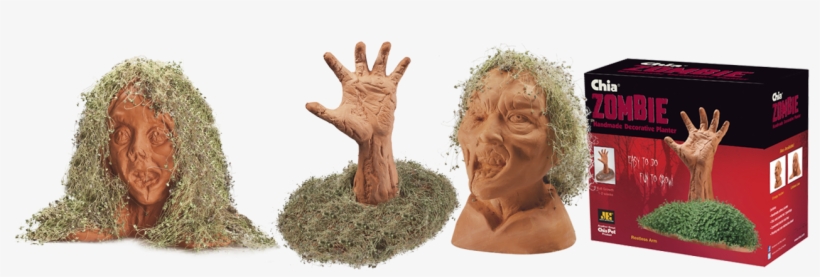 Chia Zombies Press Image - Chia Zombie Lifeless Lisa Halloween Ornaments &, transparent png download