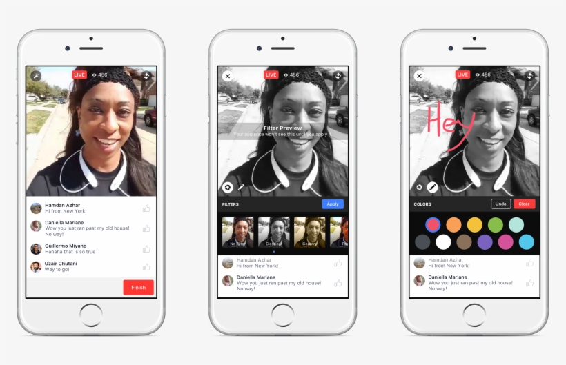 Filters And Doodles For Facebook Live Videos - Facebook Live Video Brand, transparent png download