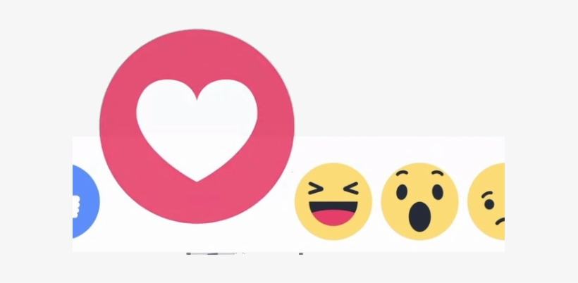Facebook Reactions A Useful Tool For Social Marketers - Facebook Kalp Butonu Png, transparent png download