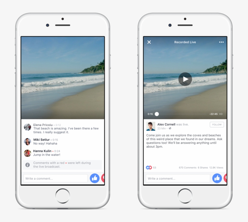 Photo Live Vod Comments Ios Zpsslfweoap - Facebook Live, transparent png download
