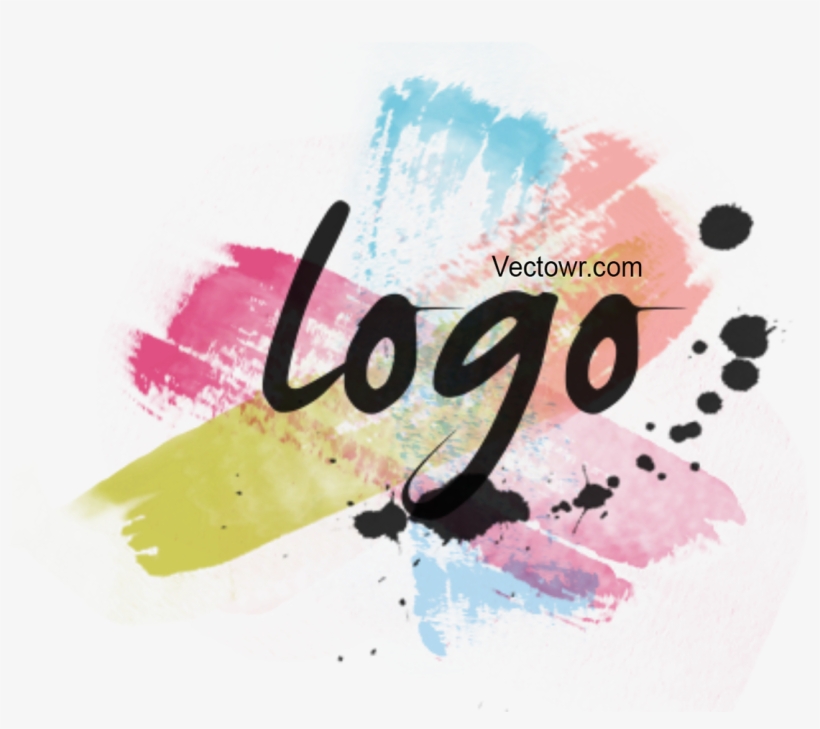 Watercolor Brush Effect Logo & Animation, - Calligraphy, transparent png download
