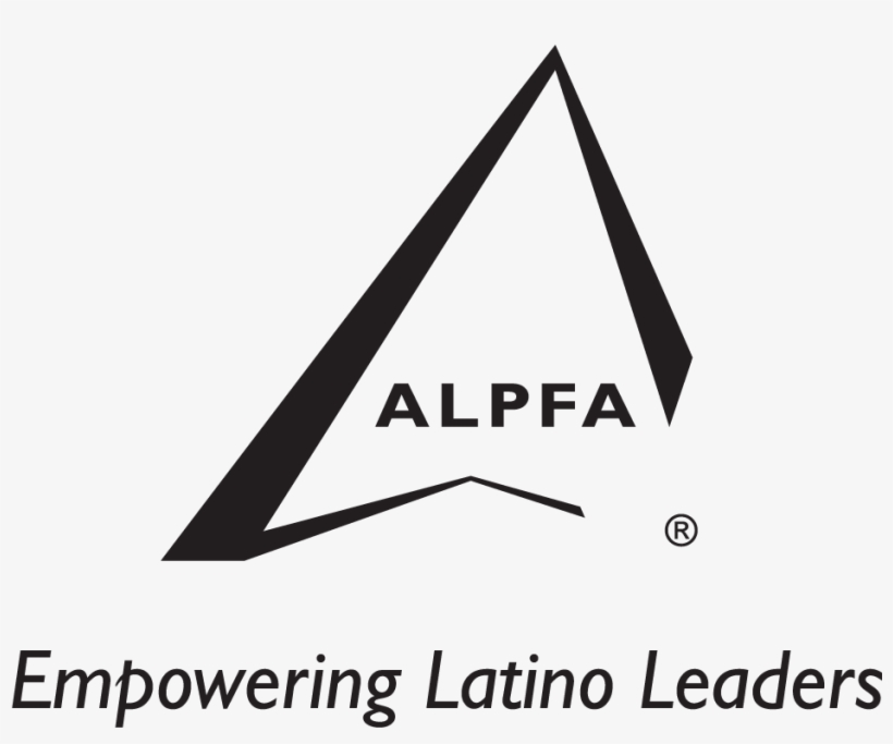 Alpfa Black Logo With Tagline - Association Of Latino Professionals In Finance And, transparent png download