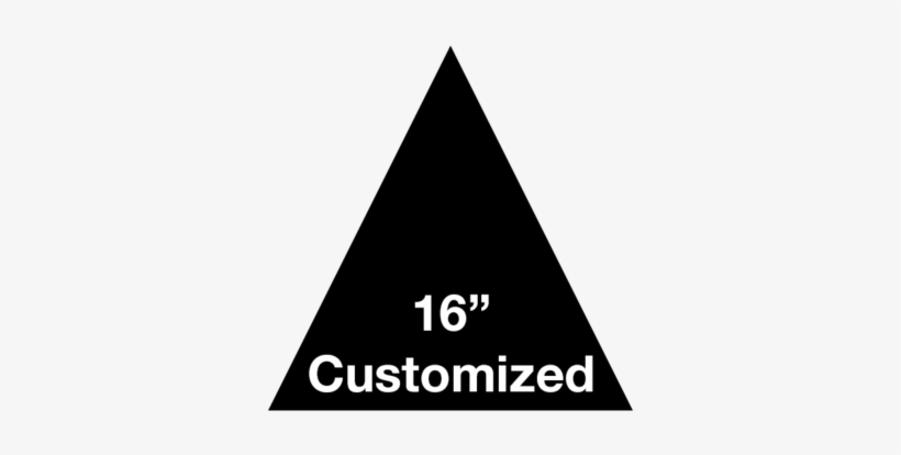 16" Black Triangle - Triangle (set Of 3), transparent png download