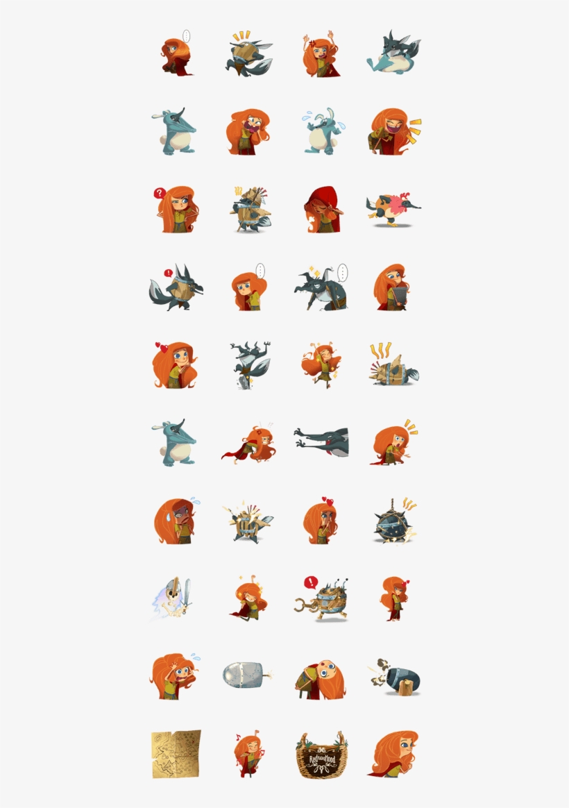 Little Red Riding Hood Stickers - Ne, transparent png download
