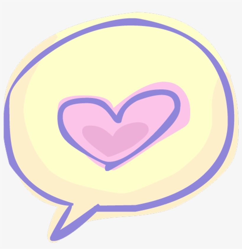 #speechbubble #speechbubbles #hearts #heart #love #cute - Love Vintage Icono, transparent png download