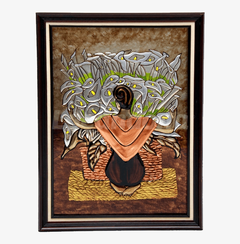 Alcatraz Woman Embossed Frame - Painting, transparent png download