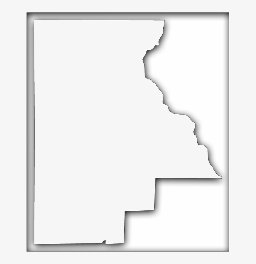 A Map Of Highlands With An Outer Shadow Box Around - Silhouette, transparent png download