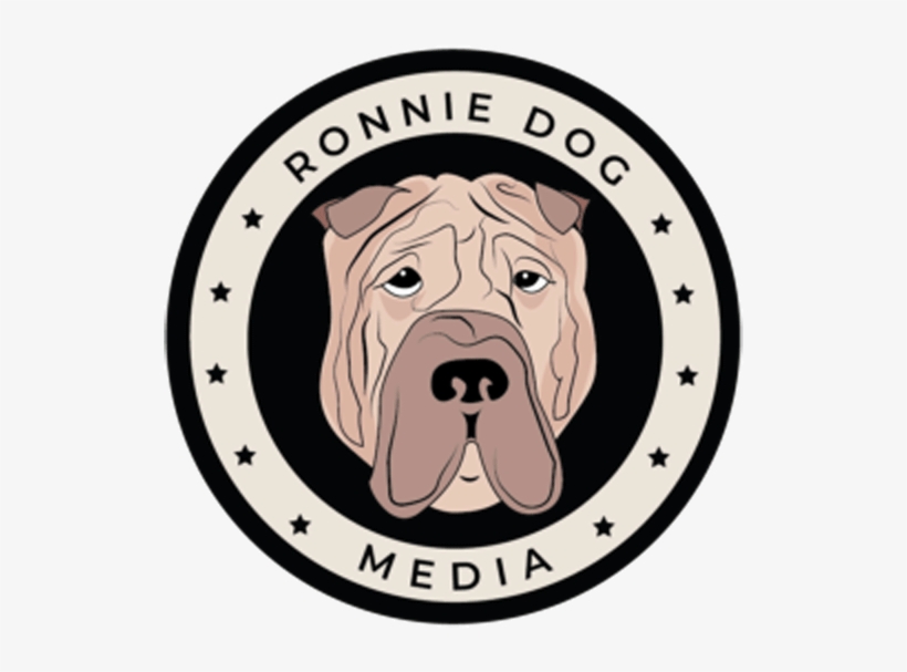 Ronnie Dog Media Logo - Dog Yawns, transparent png download