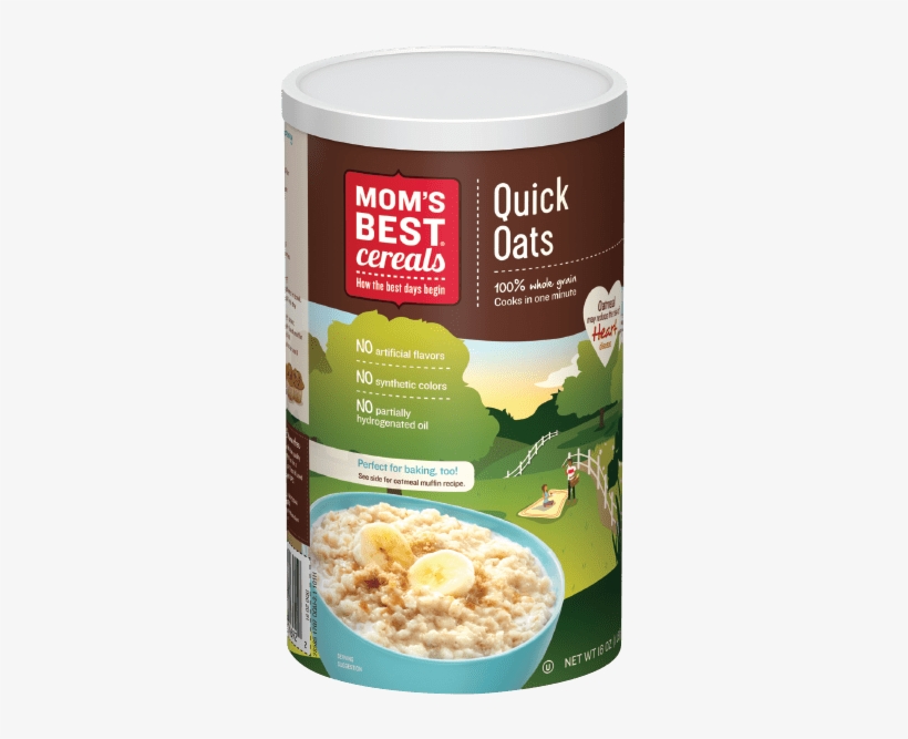 Momsboatmequick1601692 Cl Eps 5 U - Mom's Best Cereals Quick Oats, transparent png download