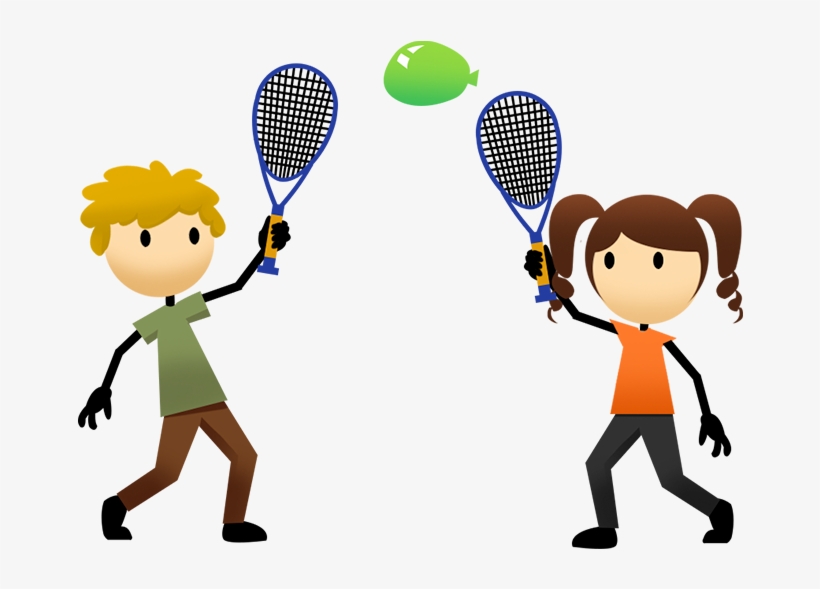 Jpg Black And White Activities Active For Life Balloon - Balloon Tennis Clipart, transparent png download