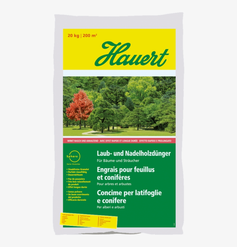 Hauert Deciduous Tree And Conifer Fertiliser - Hauert, transparent png download