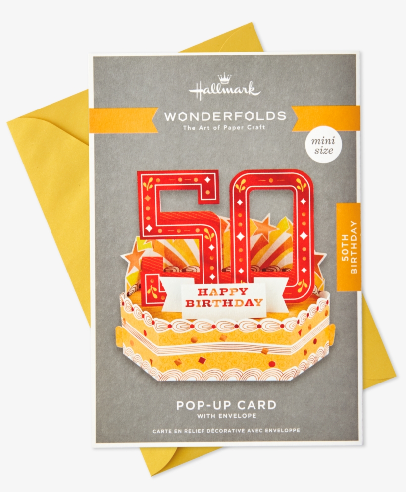 Here's To You Mini Pop Up 50th Birthday - Poster, transparent png download