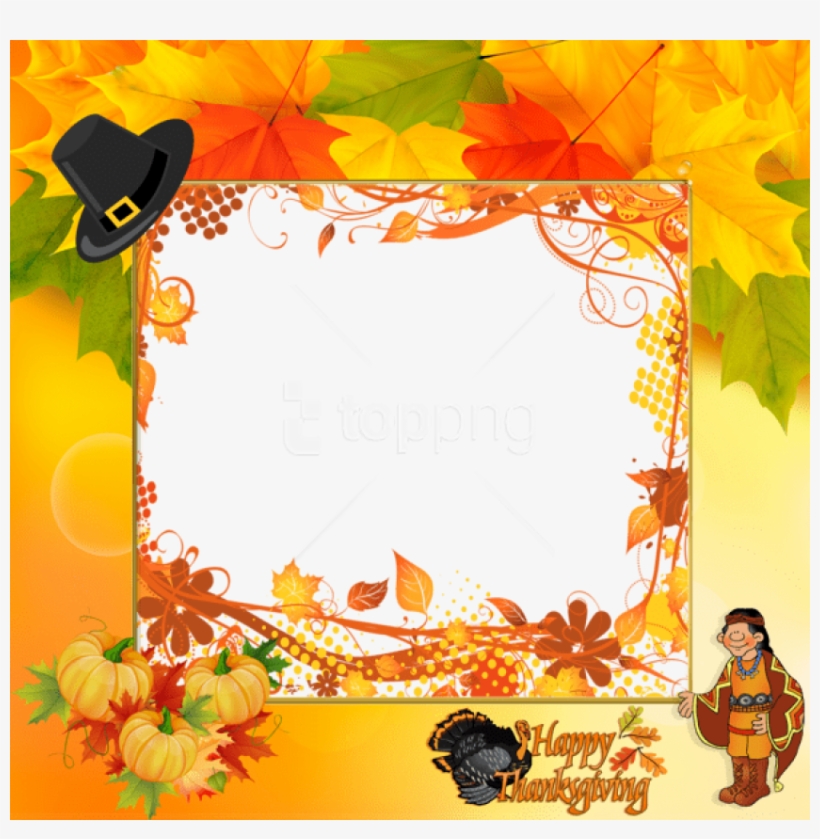 Free Png Transparent Happy Thanksgiving Frame Png Images - Happy Thanksgiving Frames, transparent png download