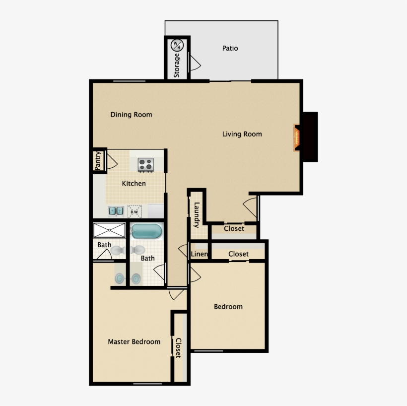 Oxford Thumbnail - Floor Plan, transparent png download