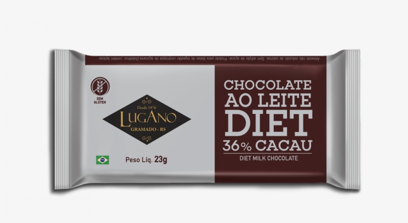 Lugano Diet Chocolate Bar - Chocolate Lugano, transparent png download