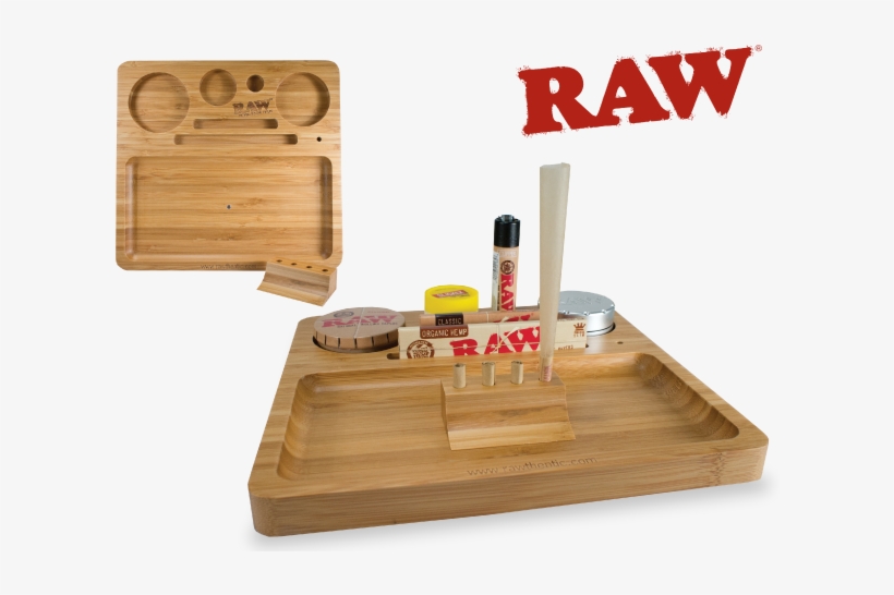 Raw Bamboo Wood Rolling Tray Natural 1-piece - Raw Rolling Tray Wood, transparent png download