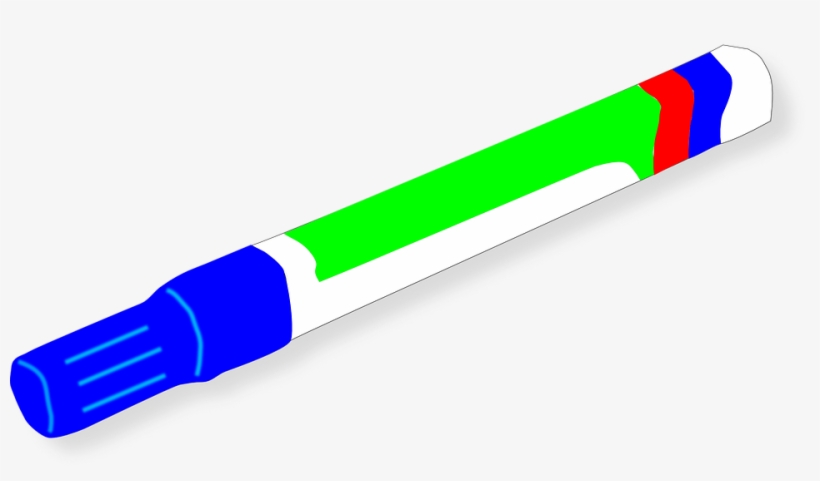 Marker Felt Pen Blue - Marker Clipart, transparent png download