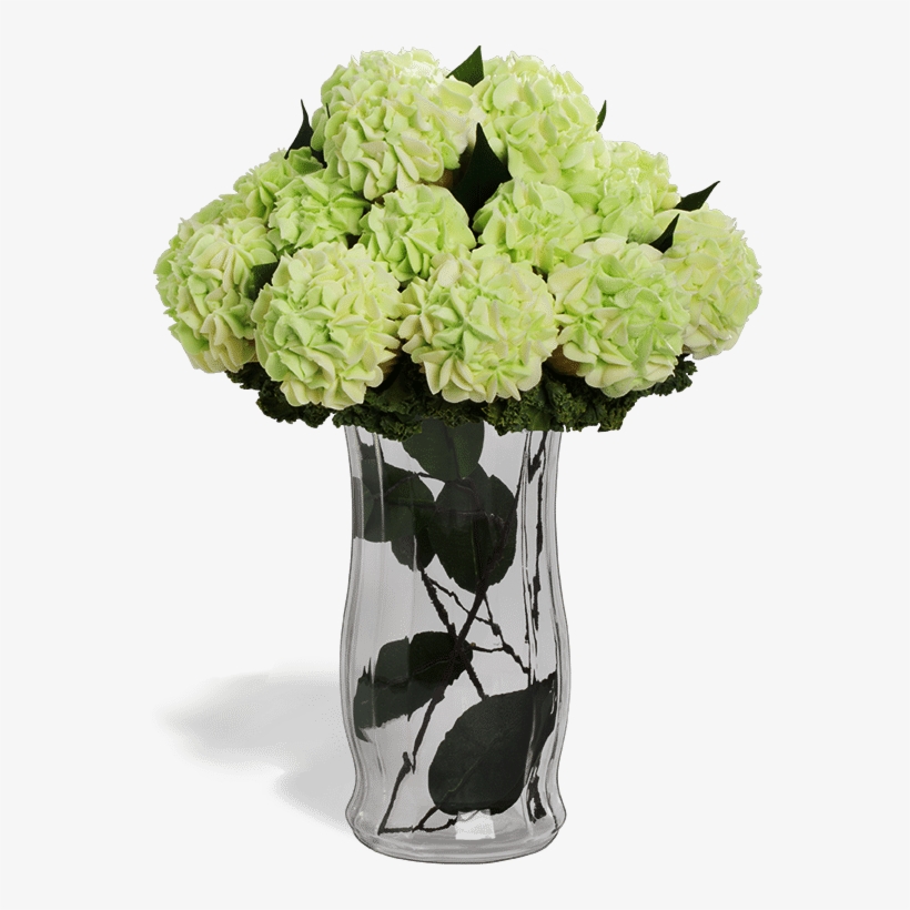 Bouquet Cupcakes White And Blue, transparent png download