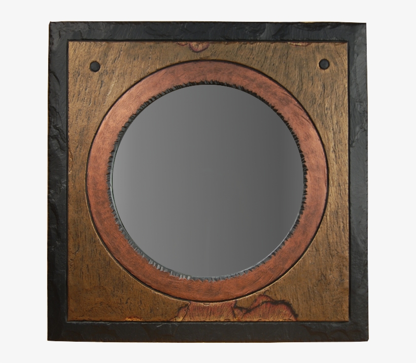 Round Mirror Square Frame, transparent png download