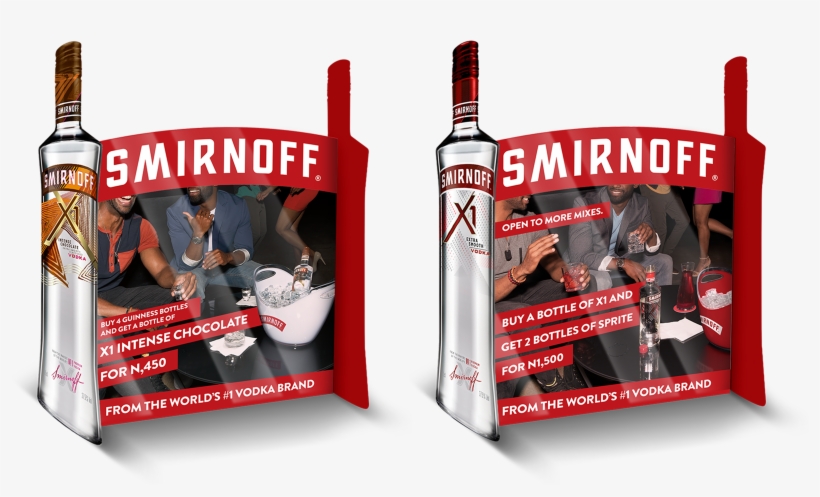 Table Tents - Smirnoff Vodka, transparent png download