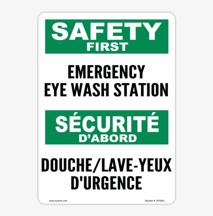 Cyanvis Safety Sign Legend, Bilingual - Cpr Certified, transparent png download