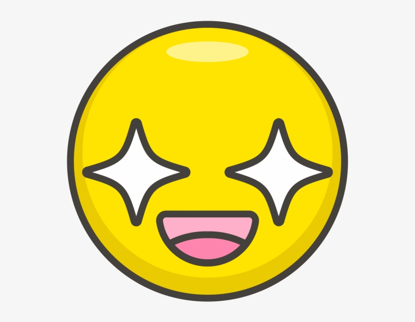 Star Struck Emoji Circle Transparent PNG 866x650 Free Download on