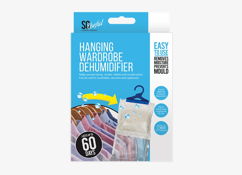 6x Hanging Wardrobe Interior Dehumidifier Damp Mould - Hardwood, transparent png download
