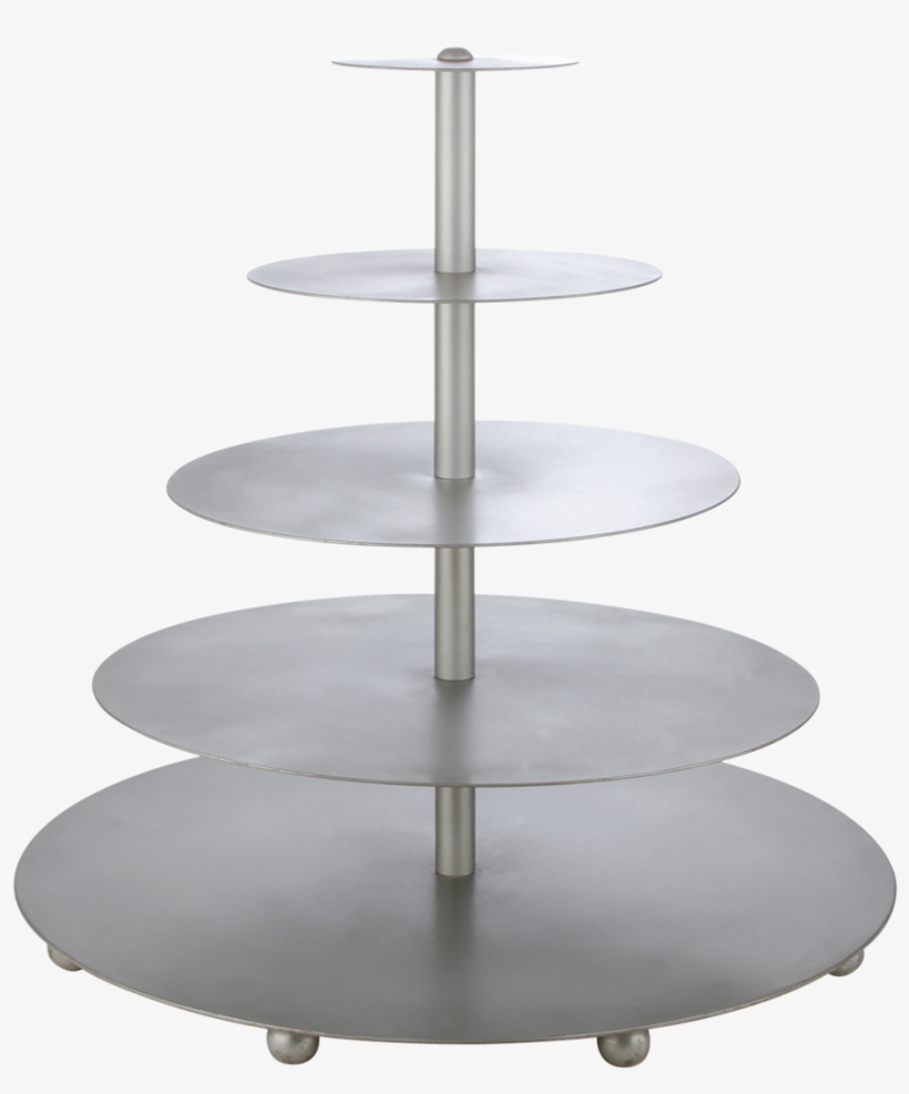 Pewter Round Cupcake Stand - Shelf, transparent png download