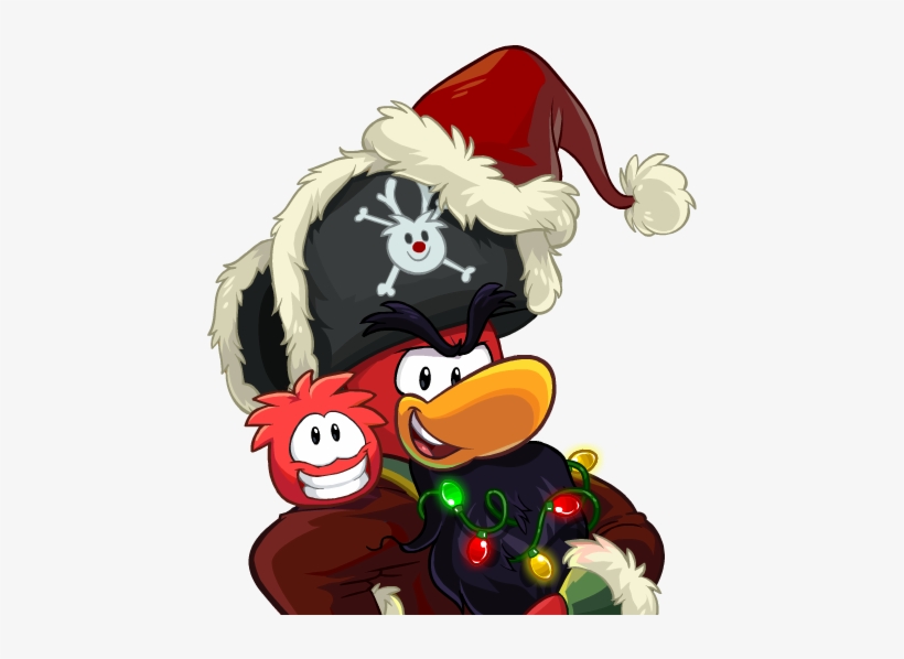 Rockhopper's Santa Hat - Club Penguin Rockhopper, transparent png download