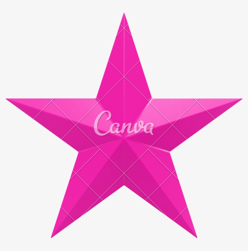 Vector Black And White Library Christmas Star Photos - Star Image Pink, transparent png download