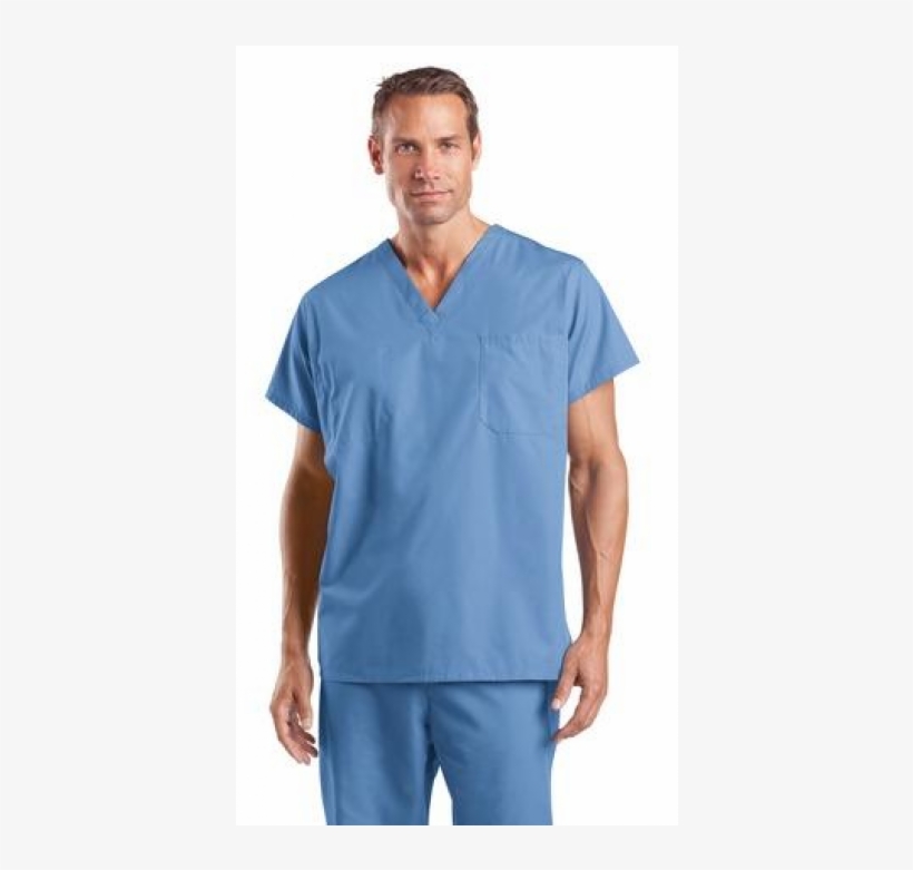 Cs501 Blue Front - Medical Green Scrubs, transparent png download