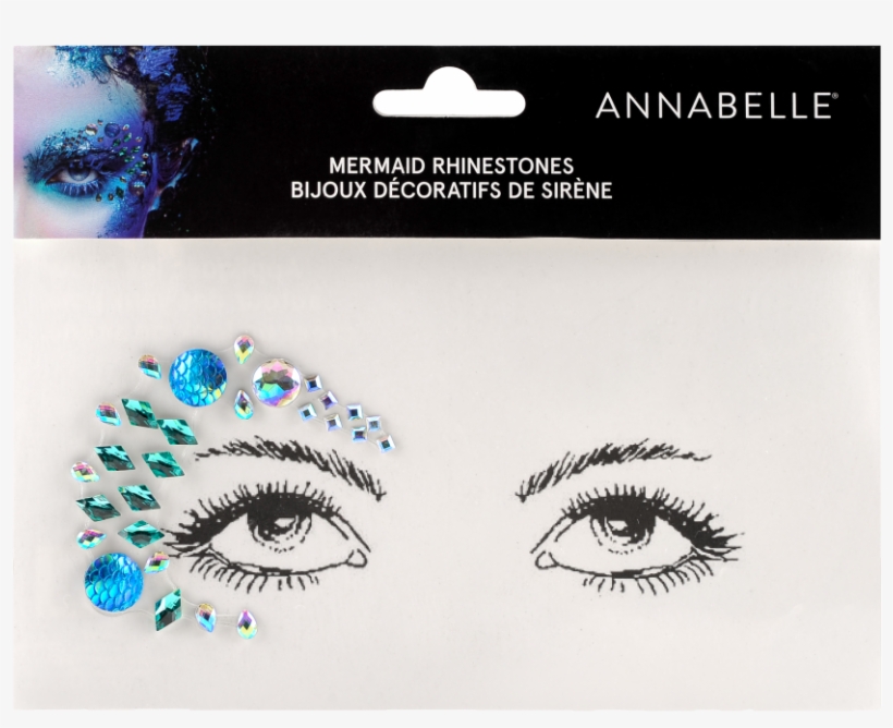 Mermaid Rhinestones - Maquillaje Con Brillos Pegadoa, transparent png download