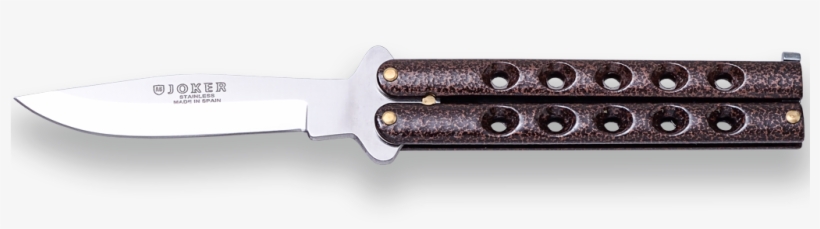 Butterfly Knife Zamak Handle 10cm Blade Length Stainless - Utility Knife, transparent png download