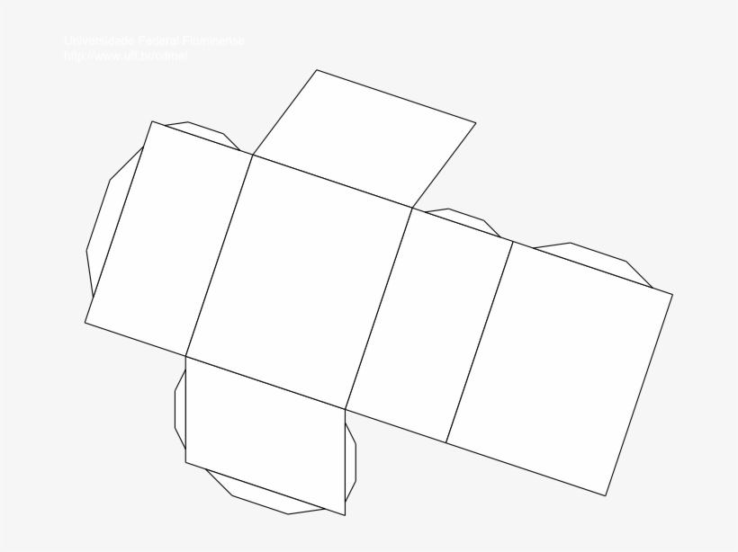 Prisma Quadrado Obliquo - Planificação De Um Paralelpipedo Obliquo, transparent png download