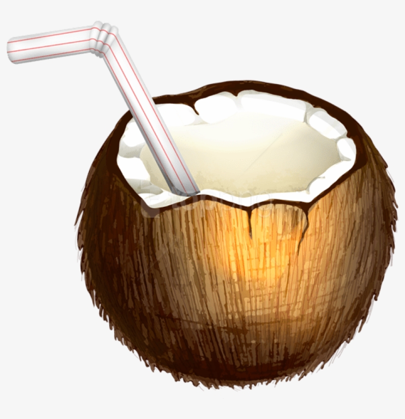 Free Png Coconut Cocktail Png Vector Png Images Transparent - Coconut Cocktail Clipart Png, transparent png download