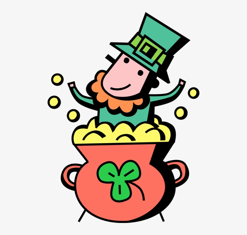 Vector Illustration Of St Patrick's Day Irish Leprechaun, transparent png download