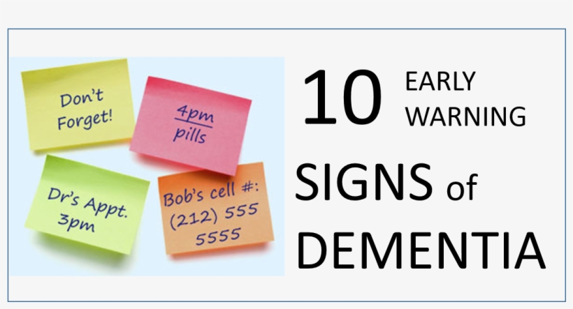 Dementia And Alzheimer's - Warning Signs For Alzheimer's, transparent png download