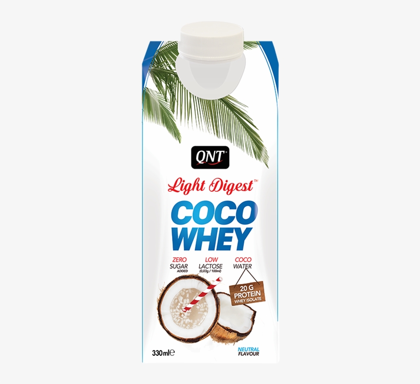 Qnt Direct Coco Whey Natural Coconut 12x 330 Ml - Qnt Light Digest Coco Whey, transparent png download